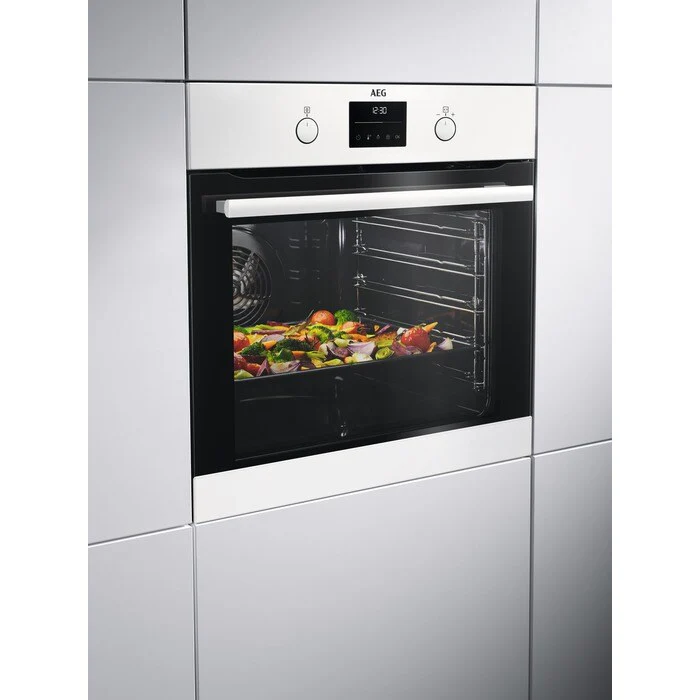 AEG 6000 Series BEB335061W Surround Cook Electric Single Built in Oven with Retractable Dials in White - Image 11