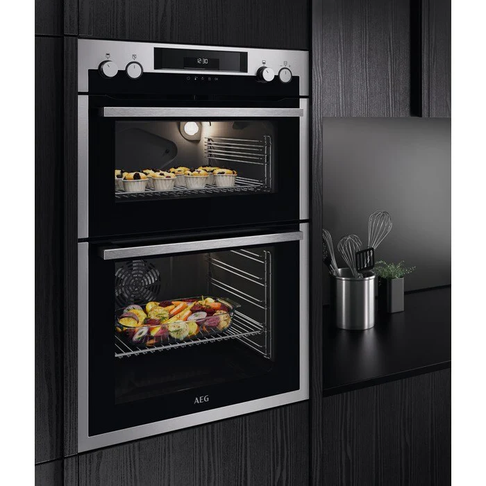 AEG 6000 Series DCS531160M Surround Cook Electric Built in Double Oven in Stainless Steel - Image 4