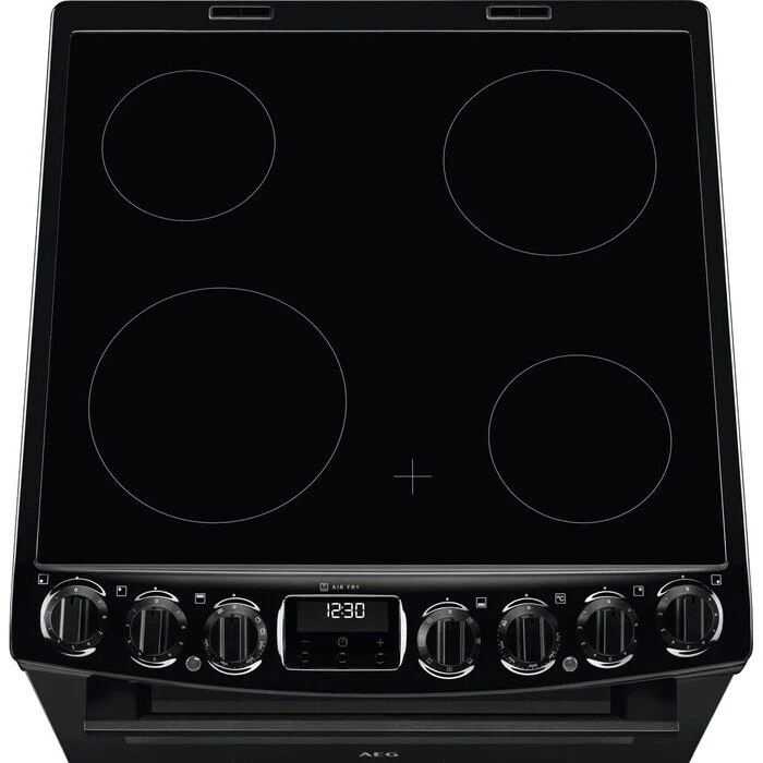 AEG CCX6740ACB 6000 Sreries Steam Bake 60cm Freestanding Electric Cooker with Ceramic Hob in Black - Image 2
