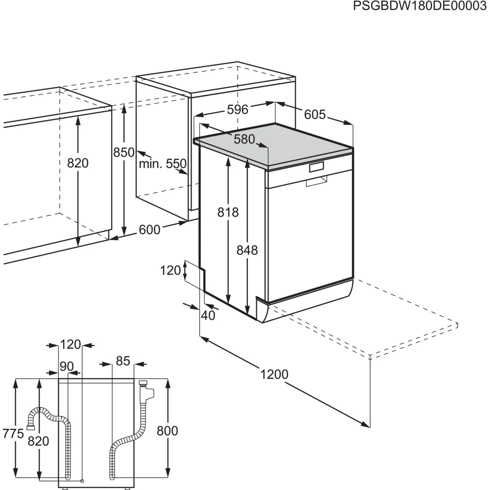 AEG FFB73727PW Series 7000 60cm Freestanding Dishwasher White 15 Place Settings - Image 12