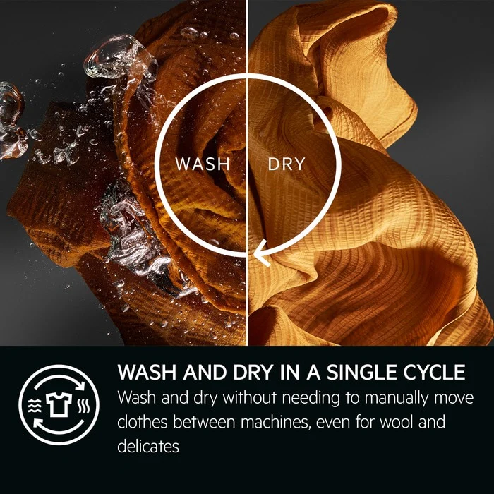AEG LWR8516L6UD 11kg+7kg 8000 Series Power Care Freestanding 1600rpm Washer Dryer - Image 15