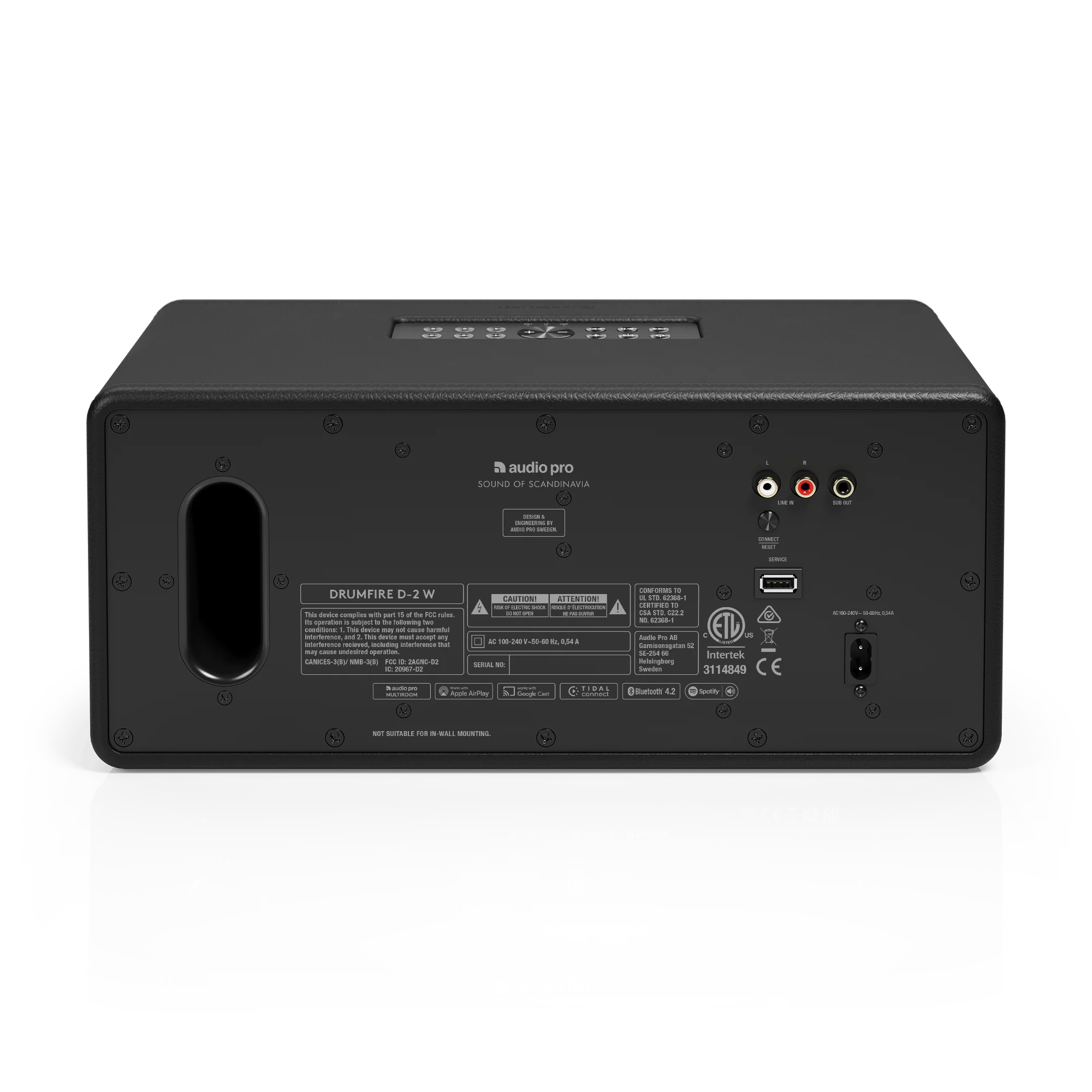 Audio Pro Drumfire D-2 W Wireless Multiroom Speaker Black - Image 3
