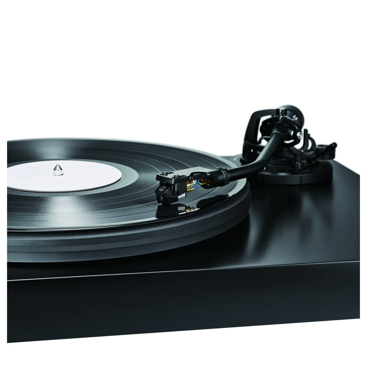 Audio Technica AT-LP7X Fully Manual Belt-Drive Turntable with Built-in Phono Pre-amp for MM/MC Cartridges - Black - Image 7