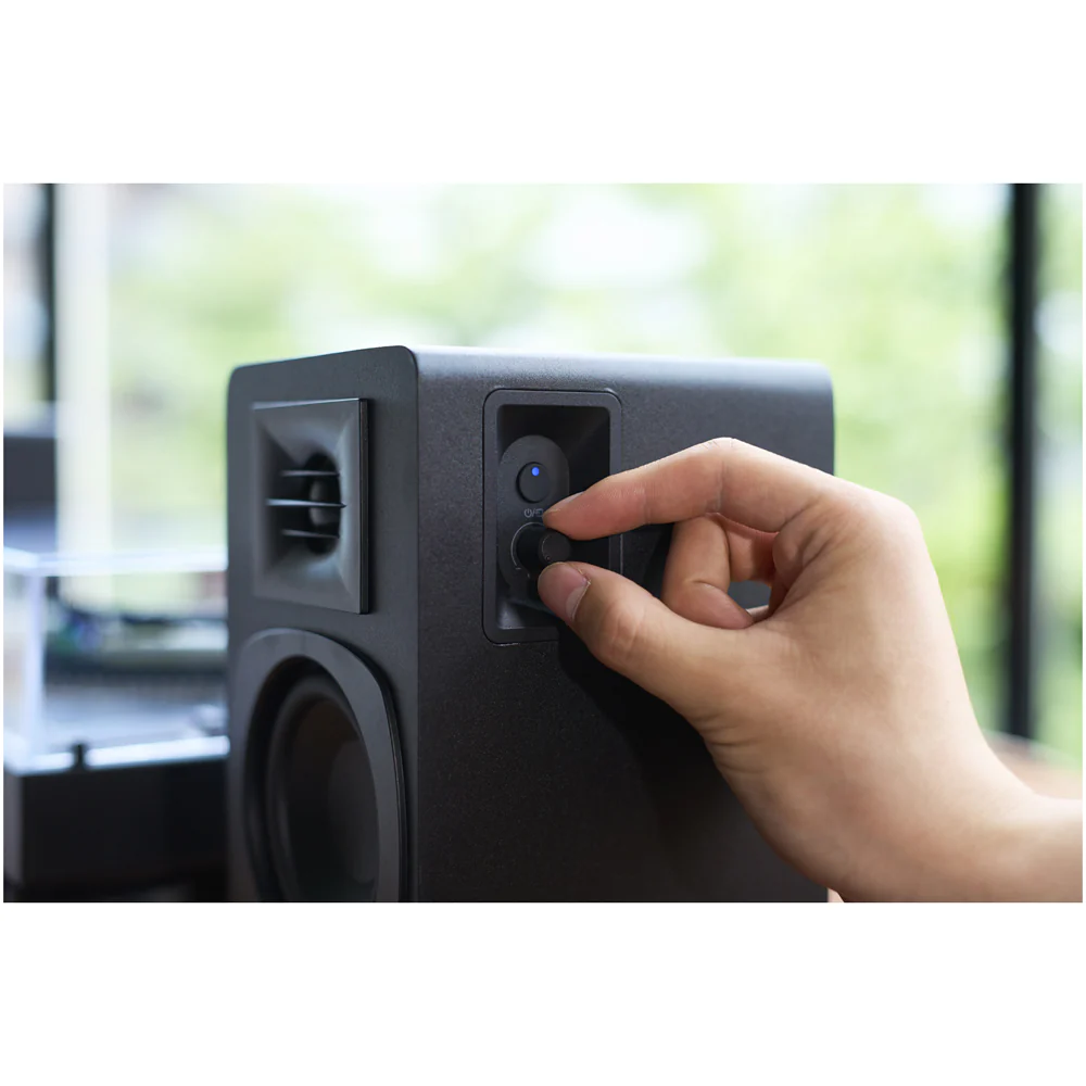 Audio Technica AT-SP3X Powered Bookshelf Speakers with Bluetooth Black - Image 4