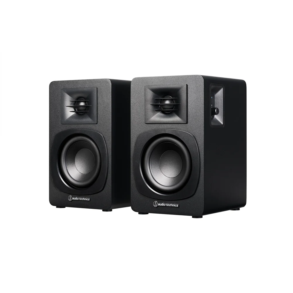 Audio Technica AT-LP70XBT Fully Automatic Bluetooth Wireless Turntable White with AT-SP3X Powered Bookshelf Speakers HiFi Package - Image 4