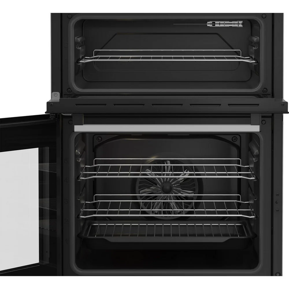 Beko EDC6731W 60cm Double Oven Electric Cooker with Vitroceramic Hob White - Image 5