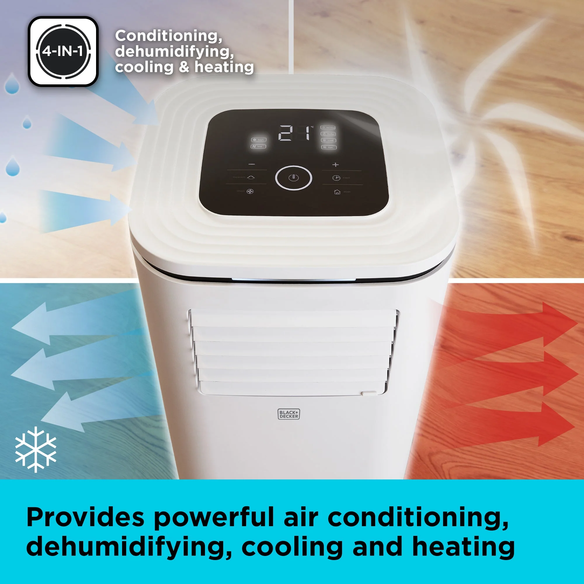 Black+Decker BXAC40011GB 12000 BTU Portable Air Conditioner - Image 3