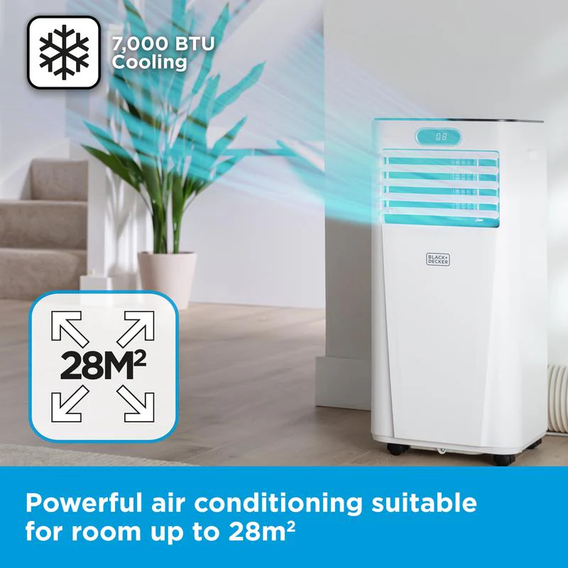 Black+Decker BXAC40024GB 7000 BTU Portable Smart Air Conditioner - Image 6