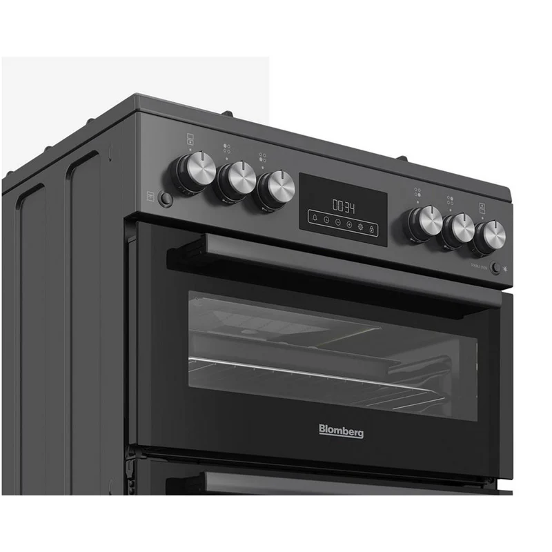 Blomberg GGRN655N 60cm Freestanding Double Oven Gas Cooker Anthracite - Image 4