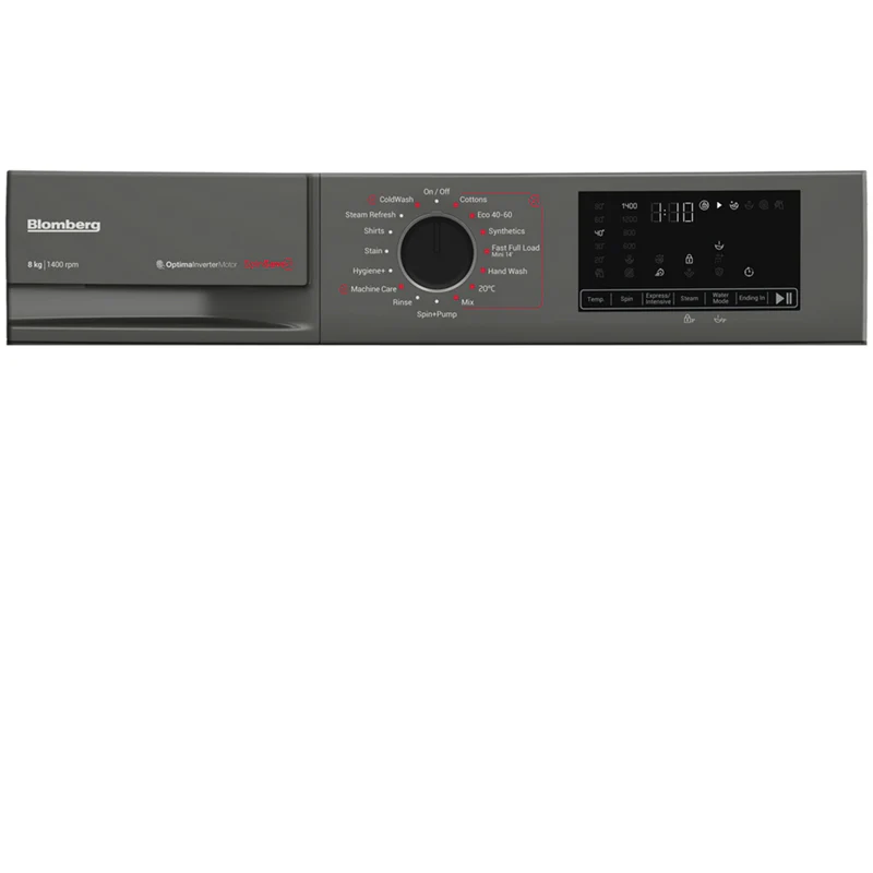 Blomberg LWA18461G 8kg 1400 Spin Washing Machine Graphite - Image 7