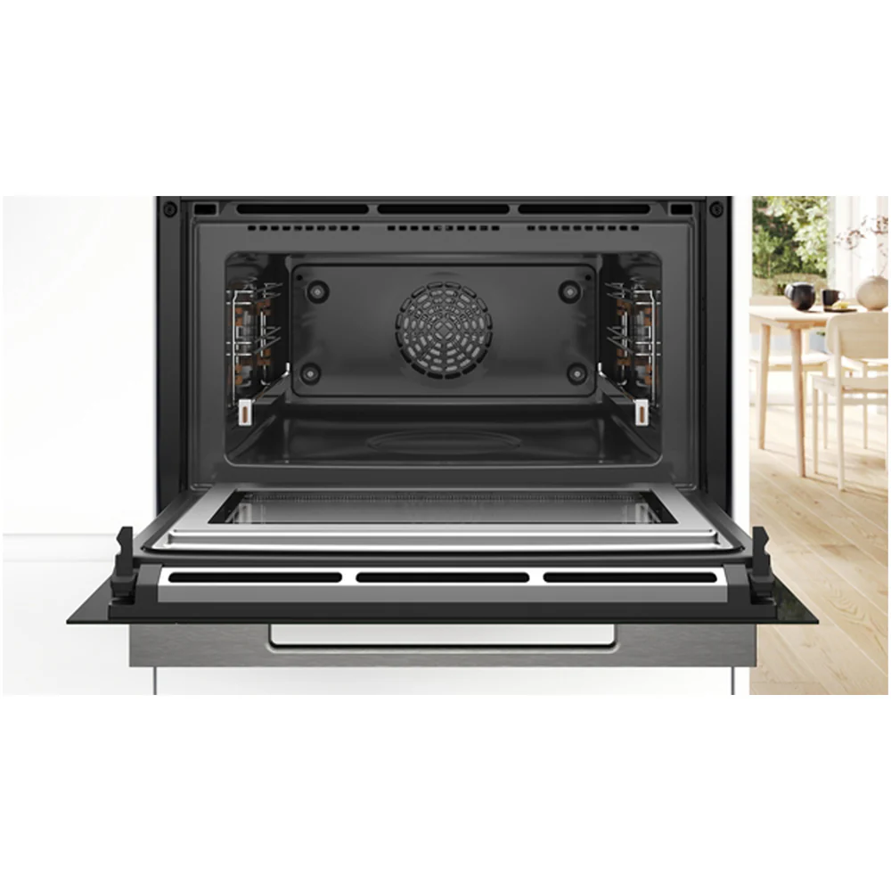 Bosch CMG778NB1 Series 8 45L Built-In Combi Microwave - Black - Image 4