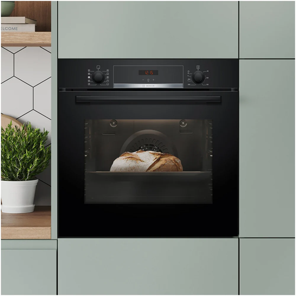 Bosch HQA534BB3B 60cm Series 8 Electric Built in Single Oven with Added Steam Function in Black - Image 5