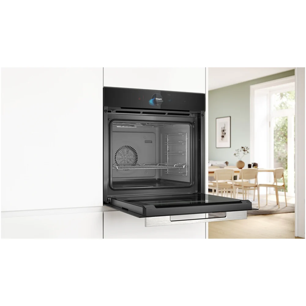 Bosch HSG7584B1 Series 8 71L Built-In Electric Single Oven Black - A+ Rated - Image 8