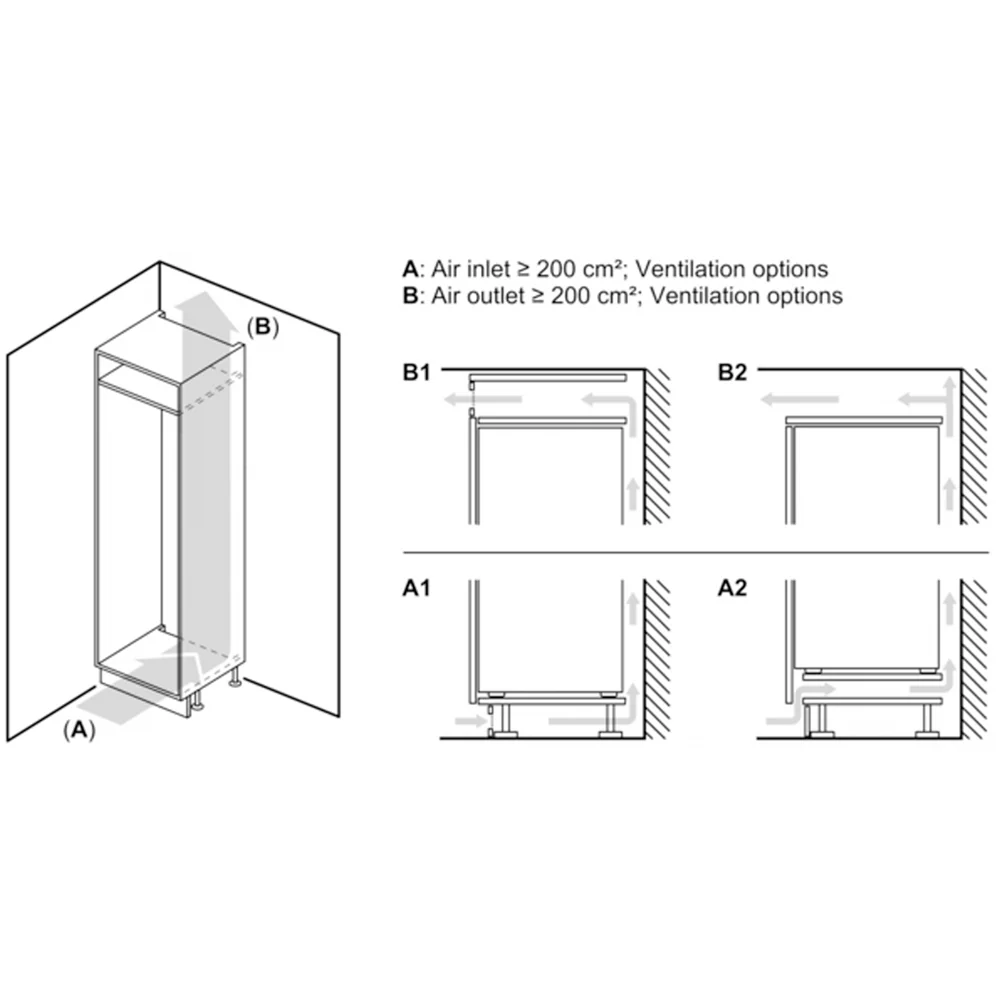 Bosch KBN96NSE1G Series 2 Fully Integrated 60/40 Fridge Freezer Frost Free - E Rated - Image 14