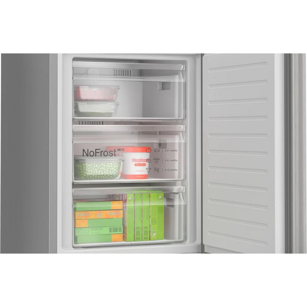 Bosch KGN392LAGG Series 4 60cm Total No Frost Fridge Freezer Stainless Steel - Image 4