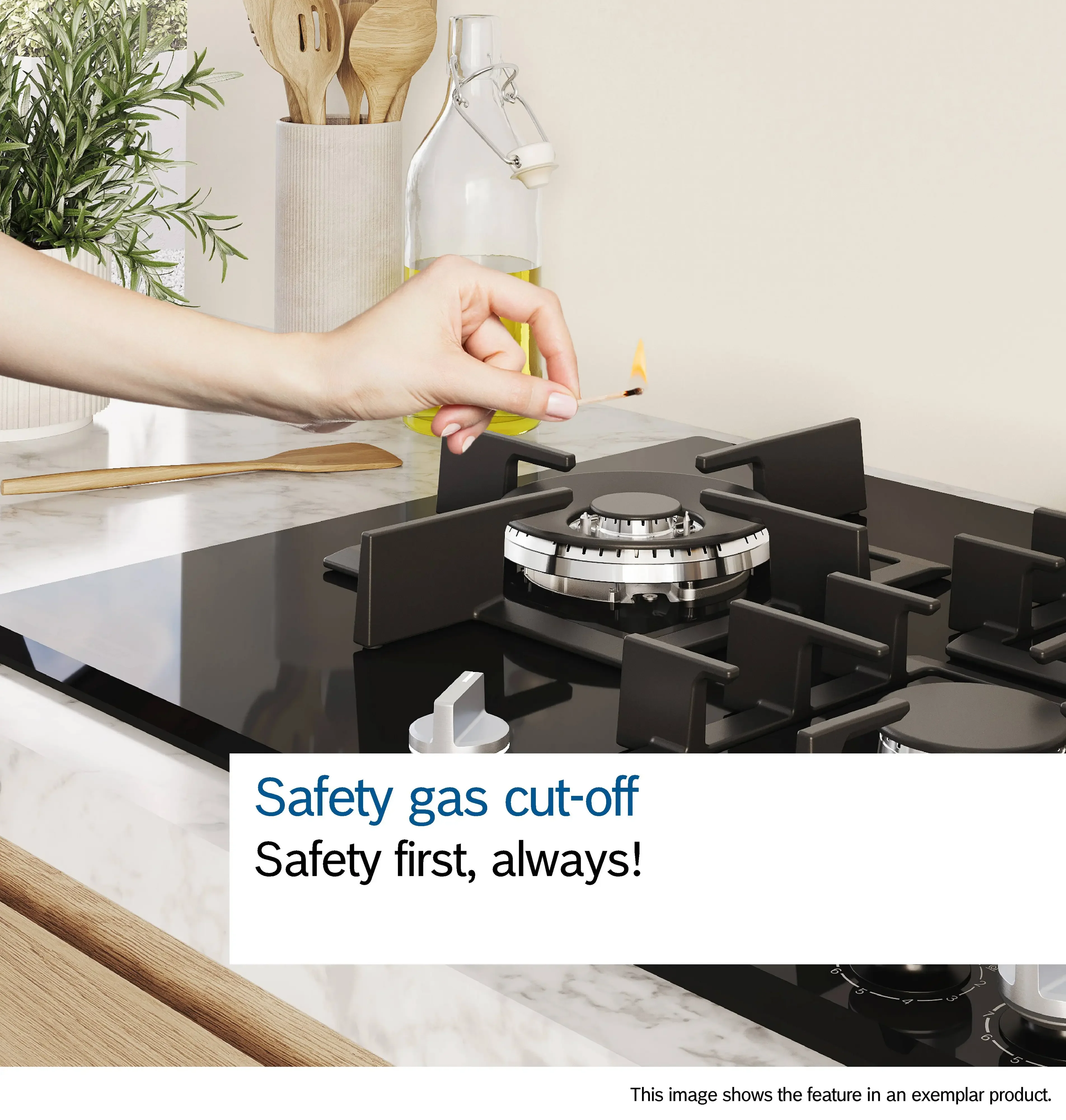 Bosch Series 2 PBP6B5K60 60cm Gas Hob Stainless Steel - Image 6