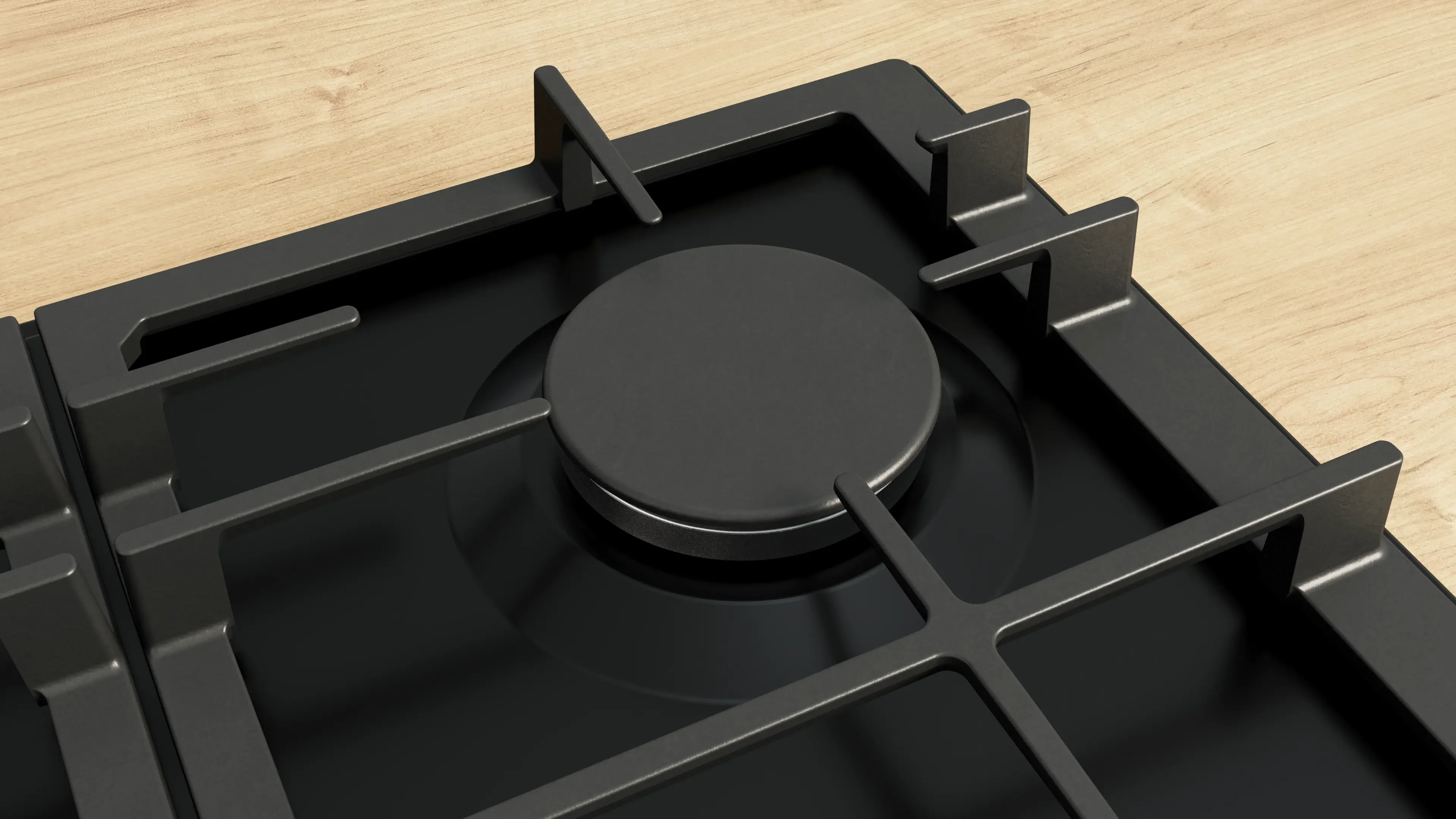 Bosch Series 6 PCP6A6I90 60cm Gas Hob Black - Image 5