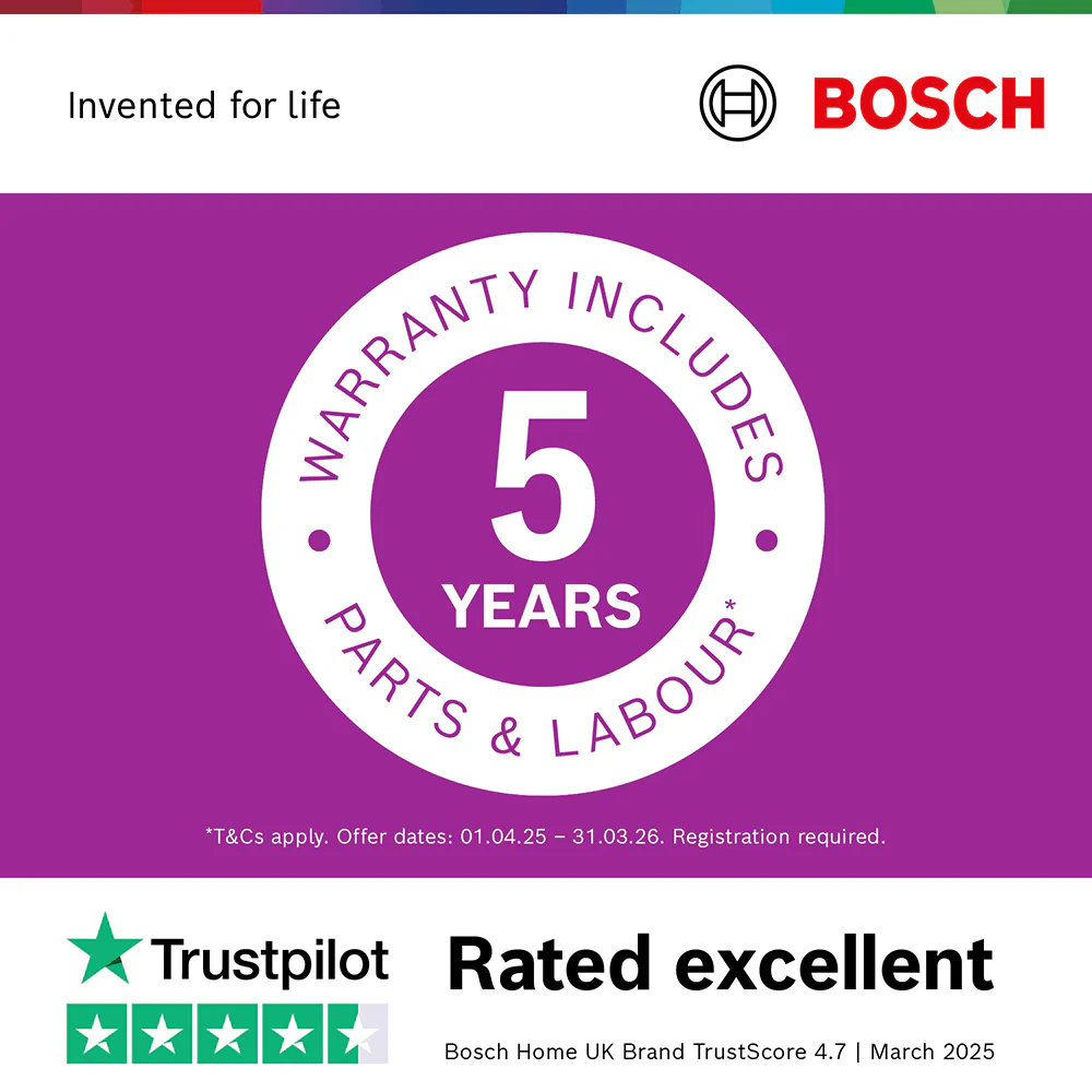 Bosch SMS4EMI06G Series 4 Wifi Connected Freestanding Full Size Dishwasher - Silver Inox with 14 Place Settings - Image 7