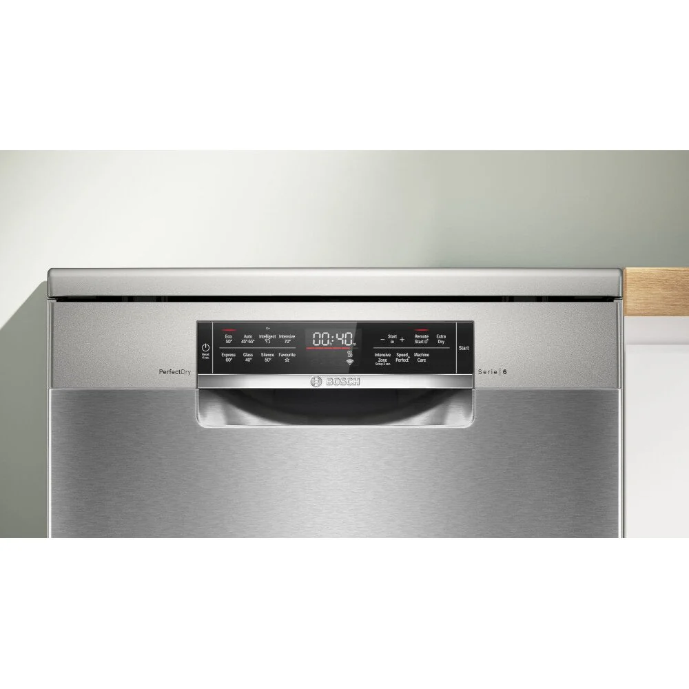 Bosch SMS6TCI02G Series 6 Freestanding Dishwasher Stainless Steel with 14 Place Settings - Image 2