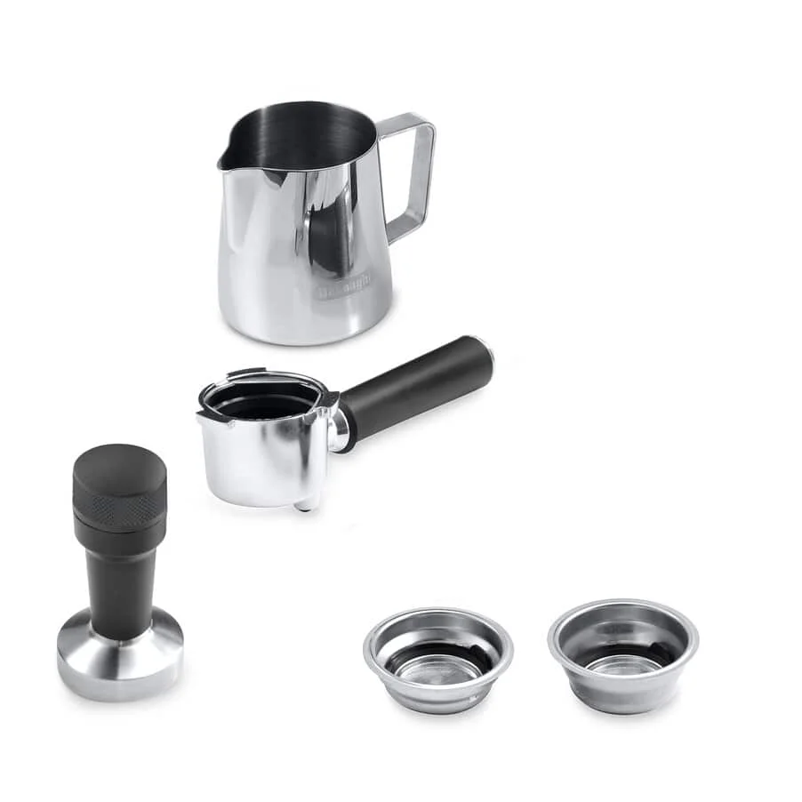 Delonghi EC885.GY Dedica Arte Manual Espresso Coffee maker with Milk Frother - Grey - Image 5