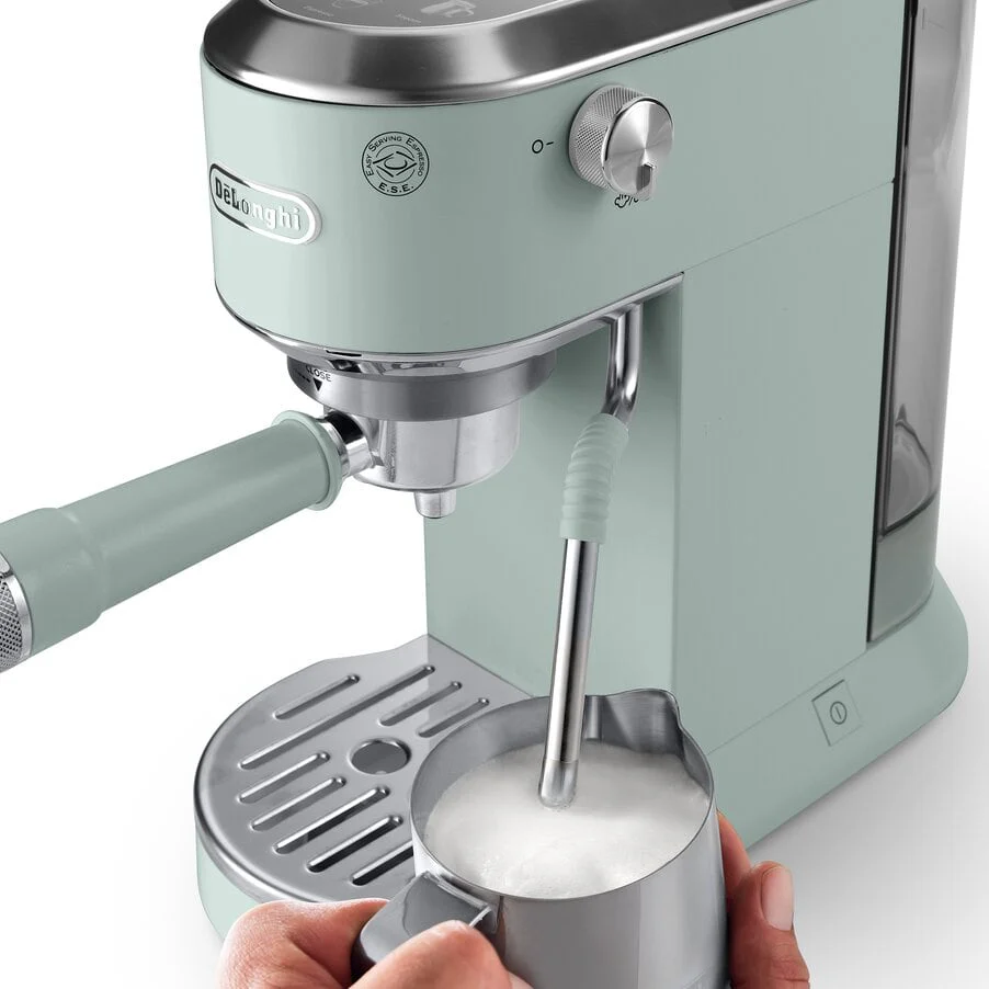Delonghi EC890.GR Dedica Duo with Advanced Milk Steam Wand Manual Espresso Machine Green - Image 6