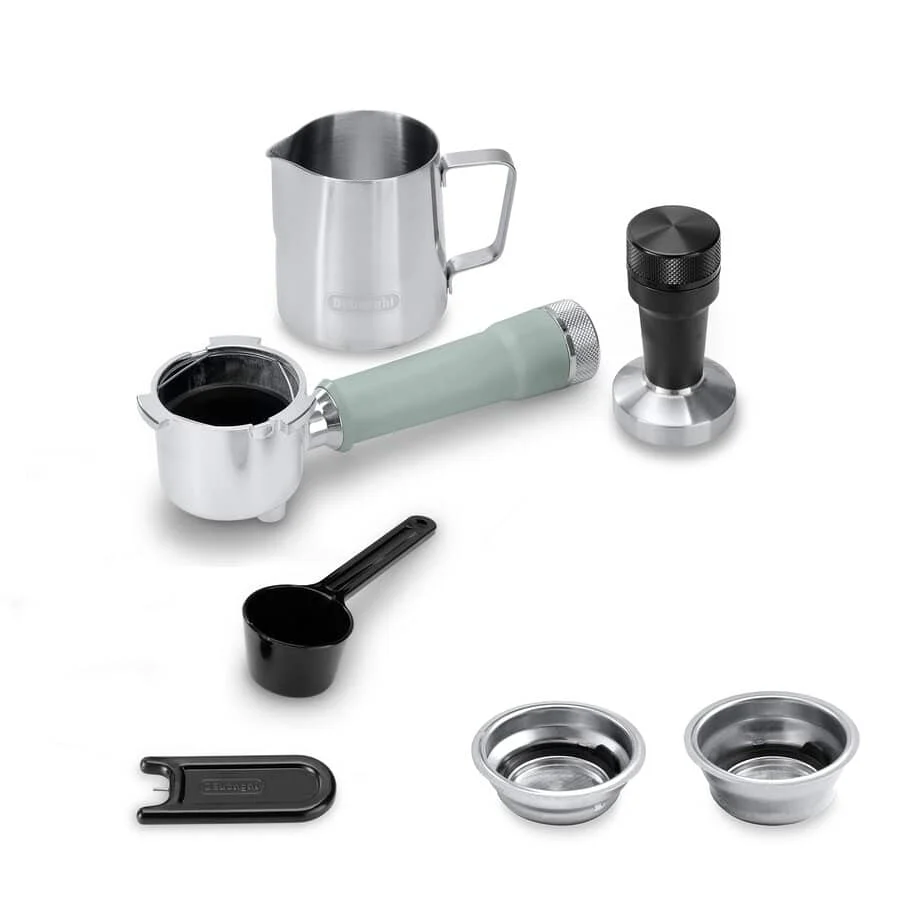 Delonghi EC890.GR Dedica Duo with Advanced Milk Steam Wand Manual Espresso Machine Green - Image 7