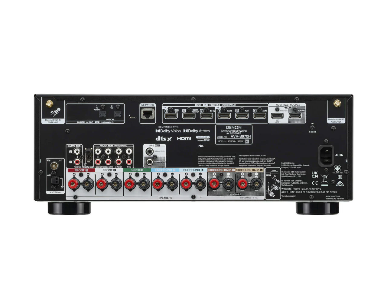DENON AVR-S970H 7.2 Ch 185W 8K with HEOS Built-in AV Receiver - Image 3