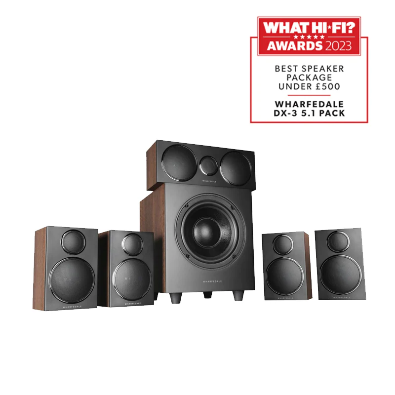 Denon AVRS970H AV Receiver With Wharfedale DX3 HCP 7.1 Speaker Package Walnut - Image 3