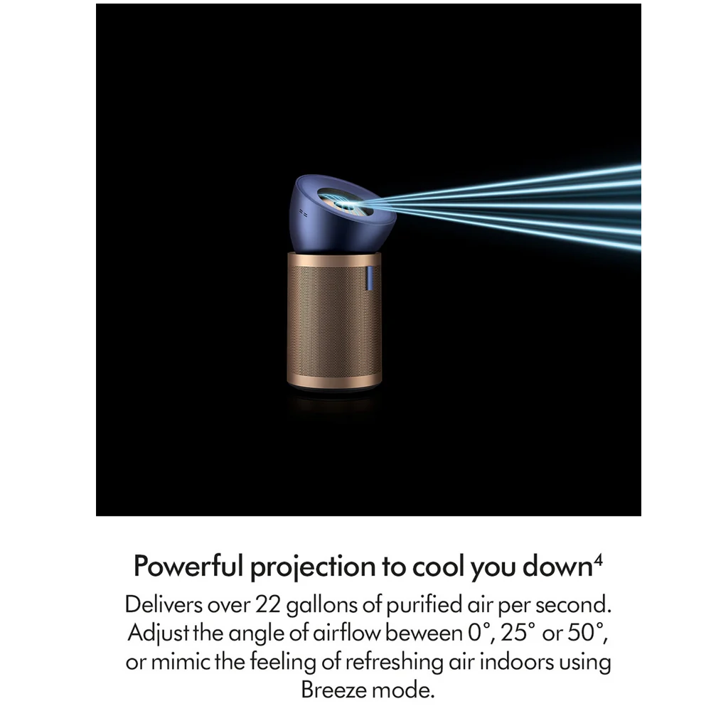 Dyson Big + Quiet Formaldehyde BP04 Purifying Fan Air Purifier - Prussian Blue/Gold - Image 7