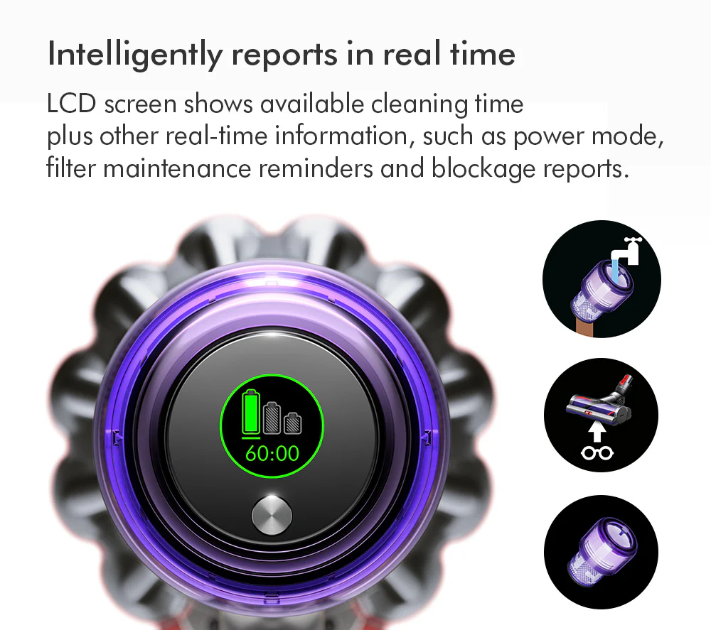 Dyson V11 Extra Cordless Stick Vacuum Cleaner Up To 60 Minutes Run Time Nickel and Red - Image 3