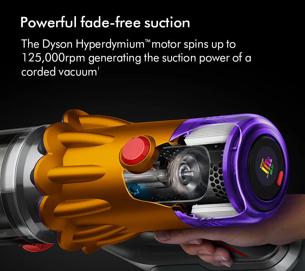 Dyson V12 Detect Slim Absolute Cordless Stick Vacuum Cleaner with Floor Dok Yellow Nickel V12-2023DOKKIT - Image 10