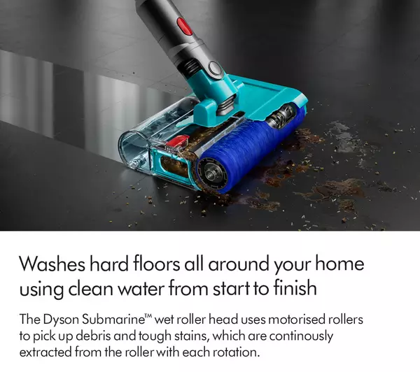 Dyson V15s Detect Submarine Wet and Dry Vacuum Cleaner - Yellow and Nickel - Image 11