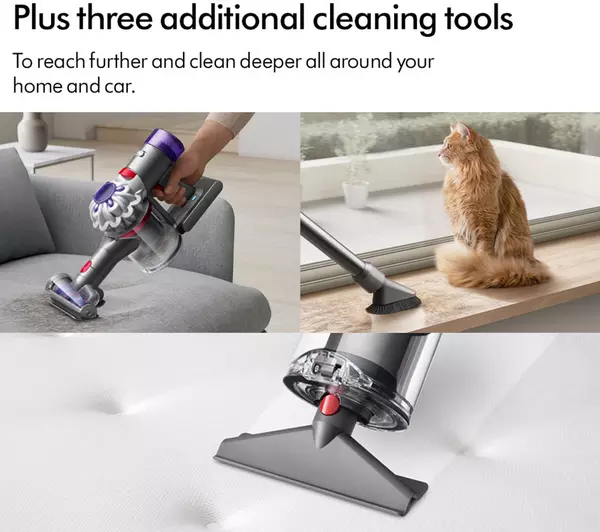 Dyson V8 Absolute Cordless Vacuum Cleaner upto 40 Minutes Run Time Silver Yellow Clearance V8ABS-2023 - Image 10