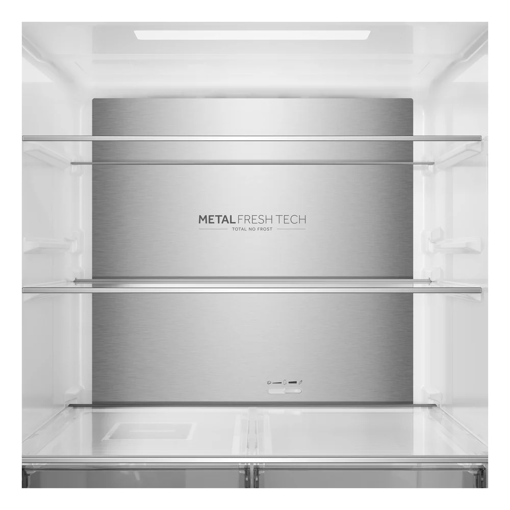Haier HCR58S18DNMM 60/40 Freestanding Total No Frost American Style Fridge Freezer Inox - Image 6