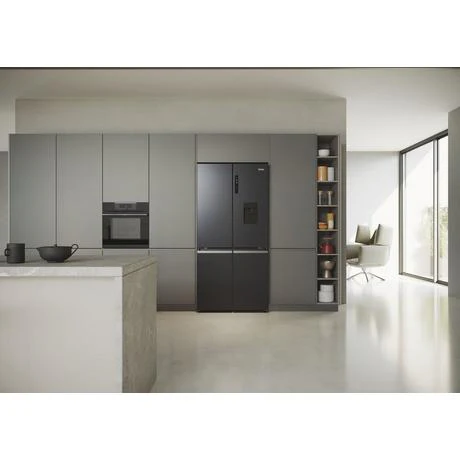 Haier HCR5919EHMB Cube 90 Series 5 American Fridge Freezer Brushed Black - Image 17