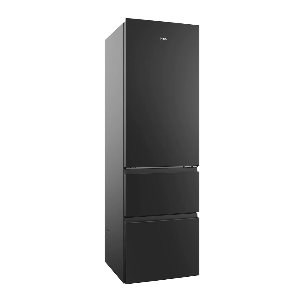 Haier HTR3518ENMTK 3D Series 3 60/40 Fridge Freestanding Frost Free Freezer Black - Image 4