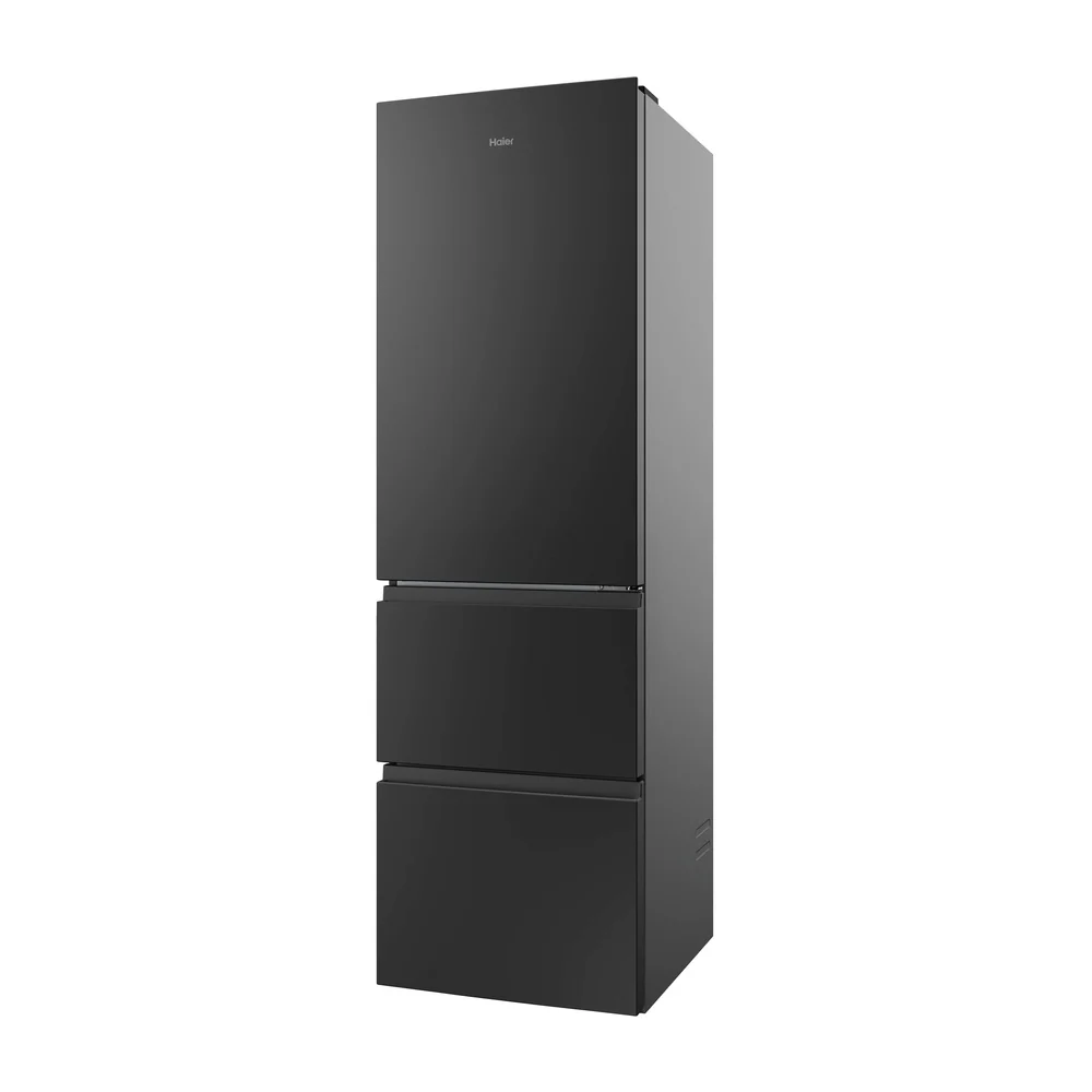 Haier HTR3518ENMTK 3D Series 3 60/40 Fridge Freestanding Frost Free Freezer Black - Image 7