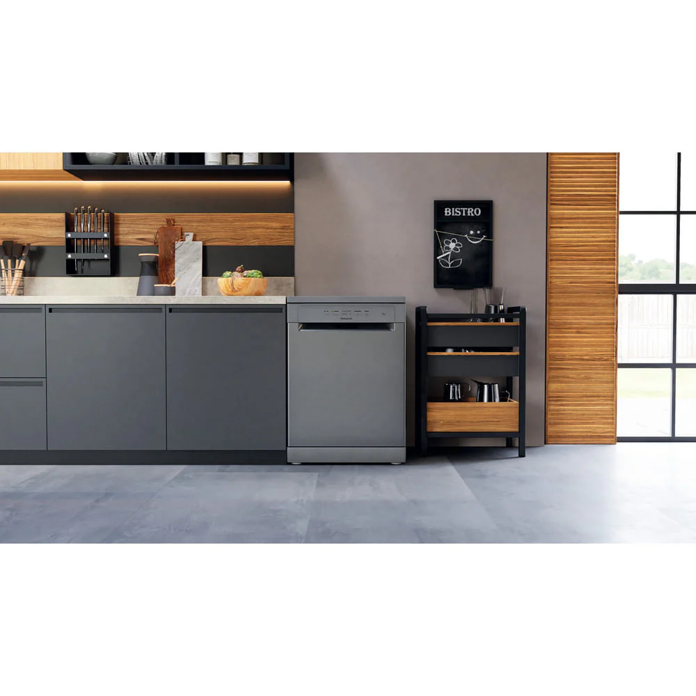 Hotpoint H2F HL626 X UK Freestanding Full Size Dishwasher 14 Place Settings with Rapid Wash Inox H2FHL626X - Image 6