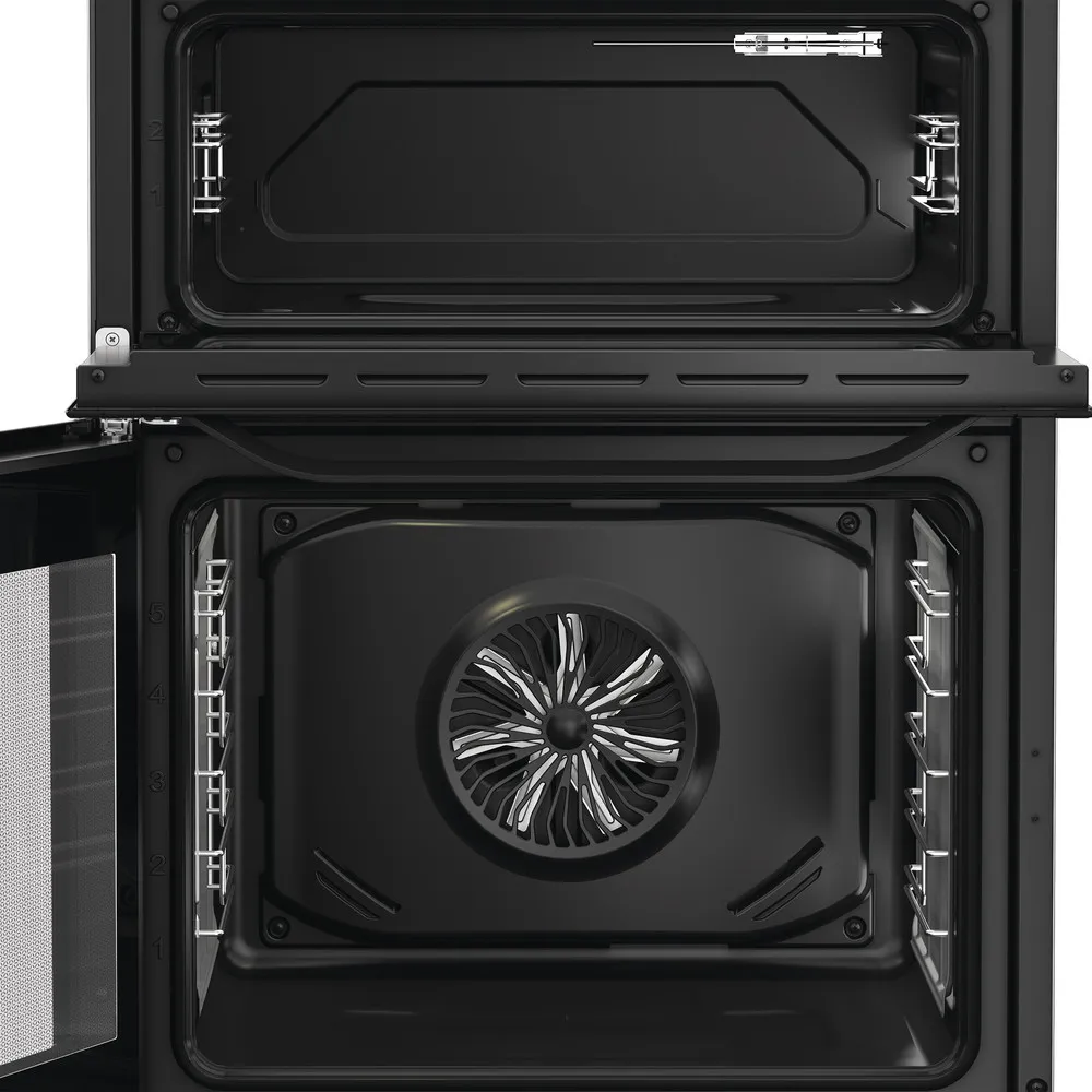 Hotpoint HDE6VDCASB1 60cm Electric Double Cooker With Induction Hob and Air Fry Black - Image 2
