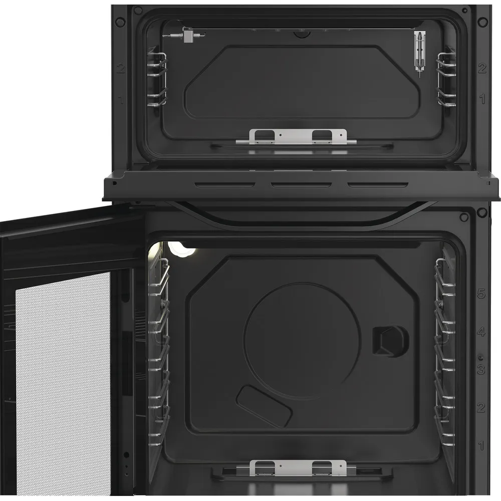 Hotpoint HDG5GCB 50cm Gas Double Cooker Black - Image 2