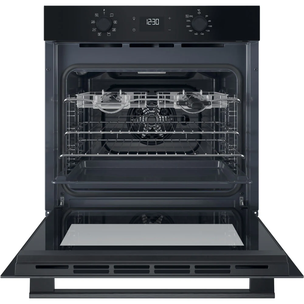 Hotpoint HO455HZBUK Class 2 Built-In Single Multifunction Oven with Multiflow and Easy Grill Black - Image 2