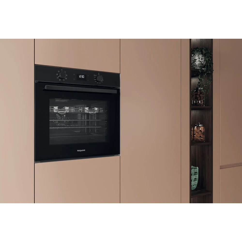 Hotpoint HO455HZBUK Class 2 Built-In Single Multifunction Oven with Multiflow and Easy Grill Black - Image 5