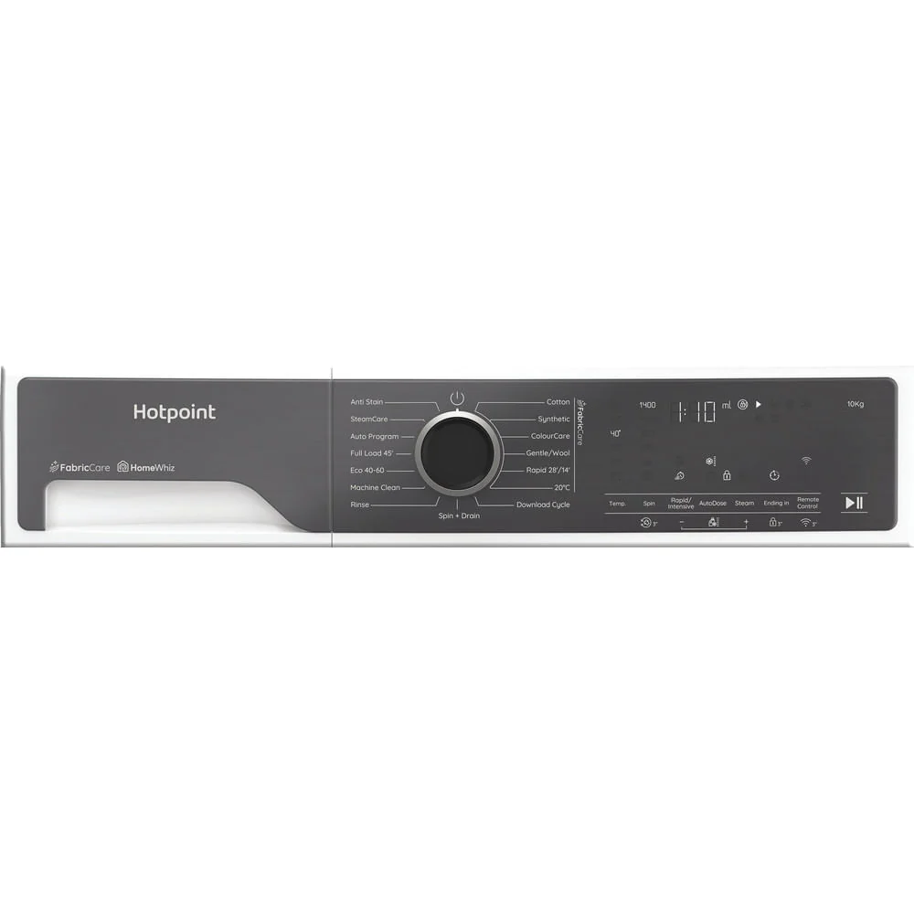 Hotpoint HP 105A CARE UK Fabric Care Pro Freestanding 10kg 1400rpm Washing Machine with HomeWhiz White HP105ACAREUK - Image 16