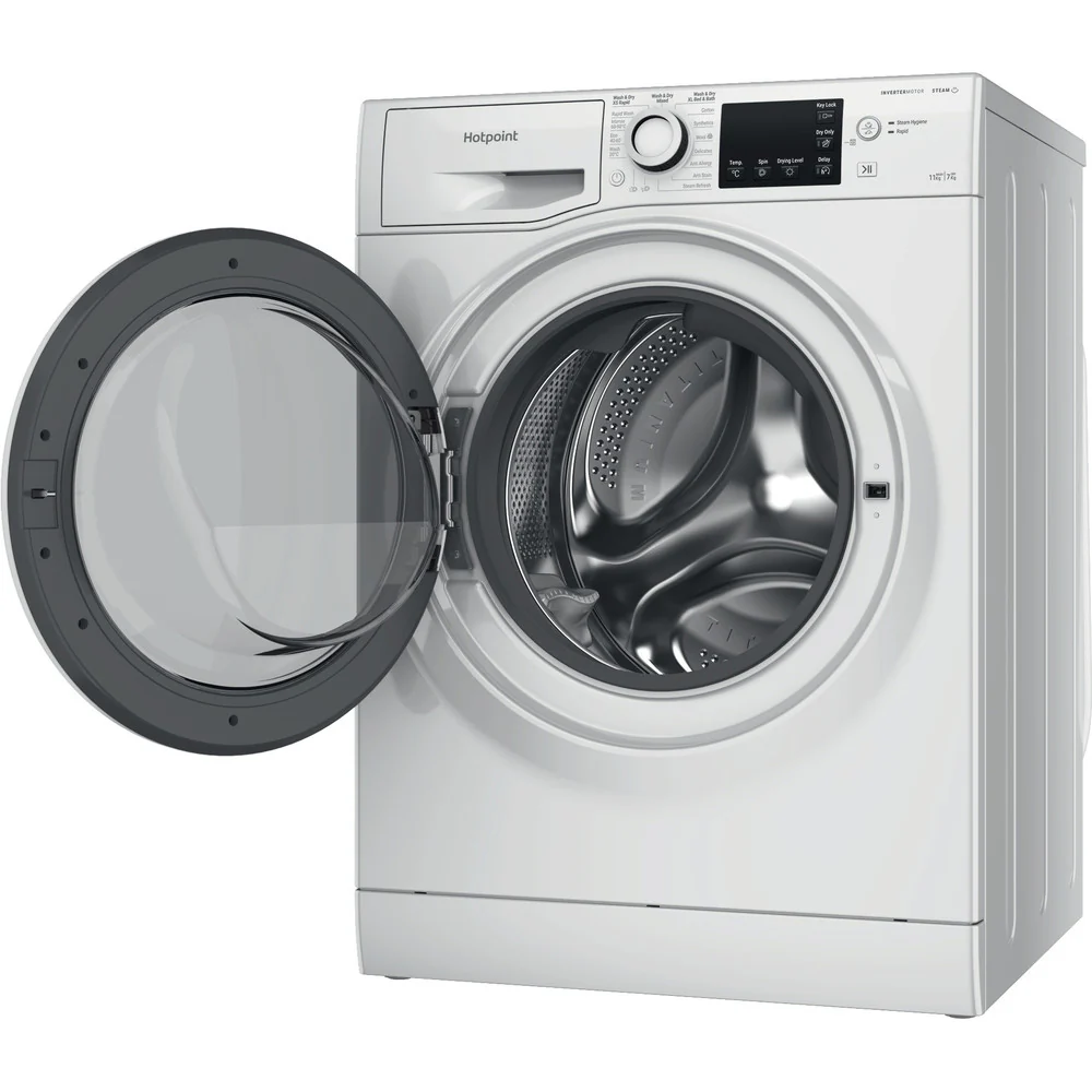 Hotpoint NDB11724WUK 11+7kg Freestanding Washer Dryer White - Image 3