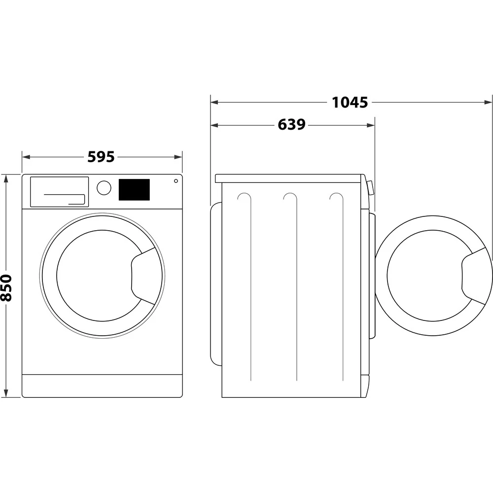 Hotpoint NDB11724WUK 11+7kg Freestanding Washer Dryer White - Image 9