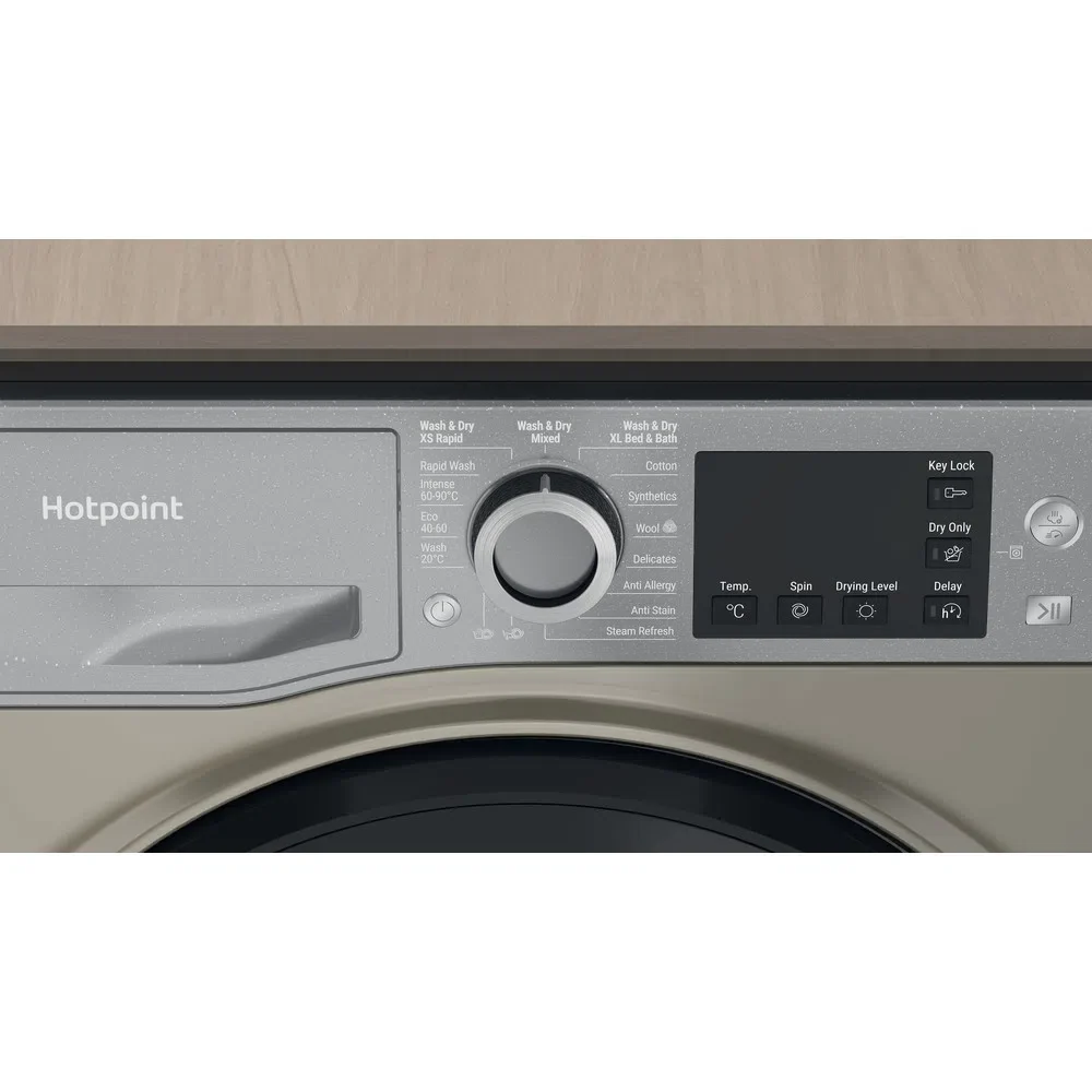 Hotpoint NDB9635GKUK 9+6Kg 1400 Spin Washer Dryer Graphite - Image 3