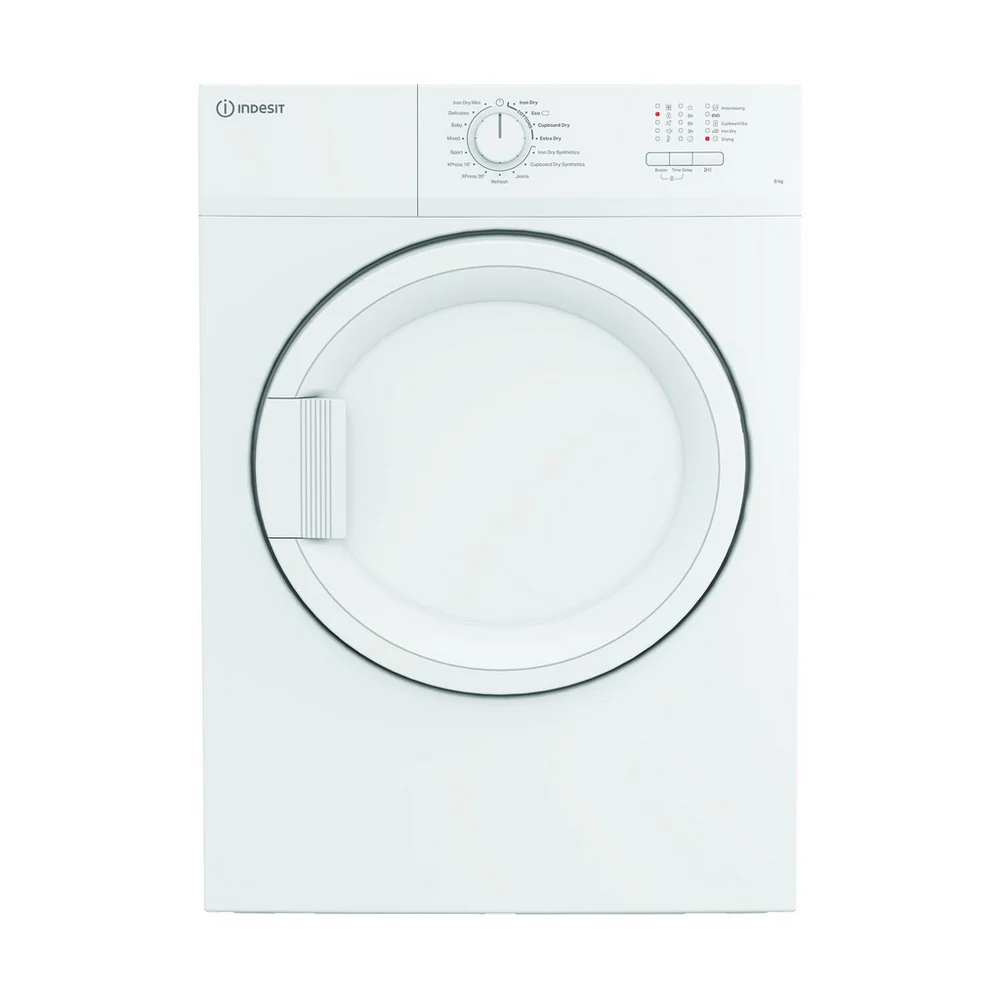 Indesit CYDA81WWGLUK Freestanding 8kg Vented Timer Dry White - Image 7
