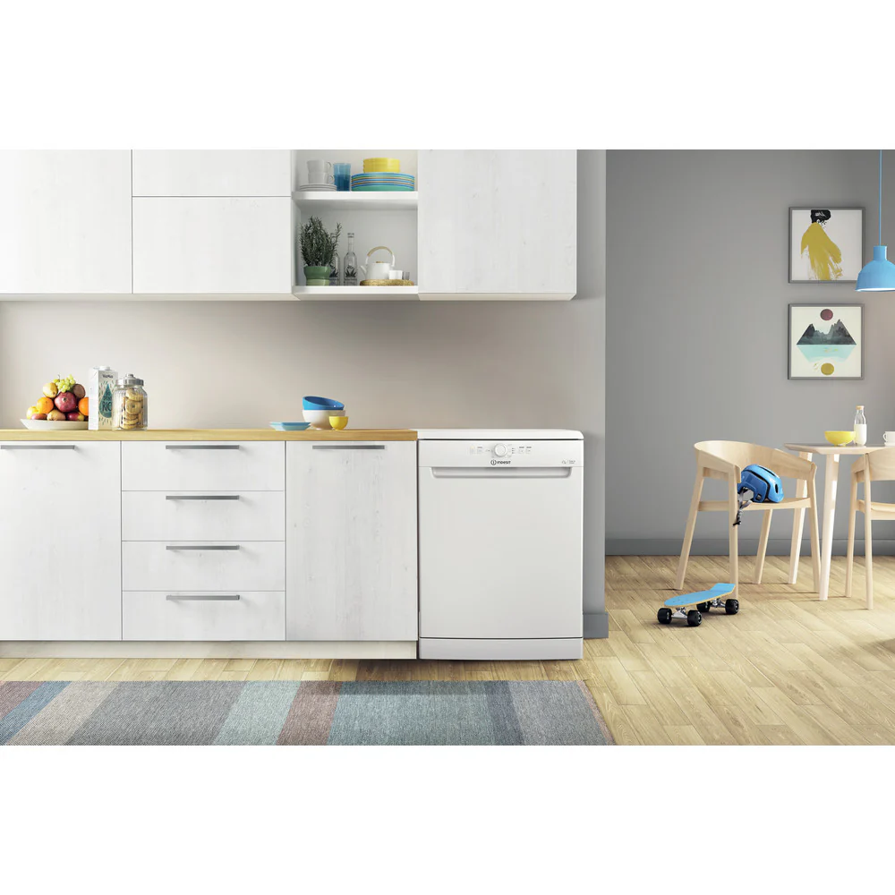 Indesit D2FHK26 Full Size Dishwasher with 14 Place Setting White - Image 6