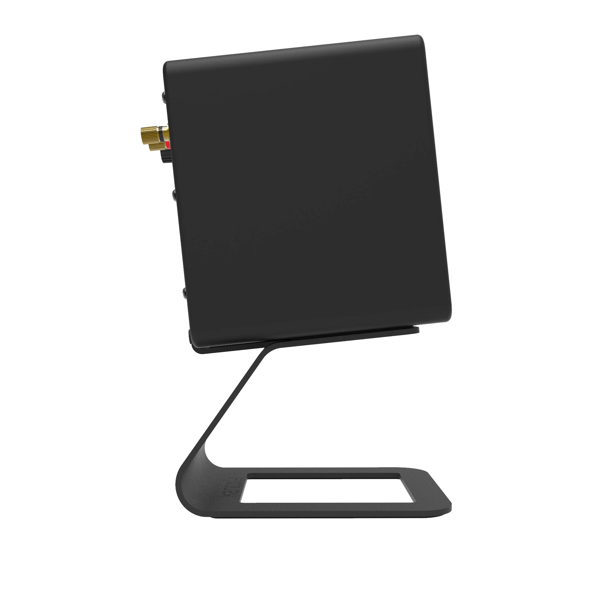 Kanto ORA 100W Powered Reference Desktop Speakers with Bluetooth & SE2 Speaker Stands Package Black - Image 2