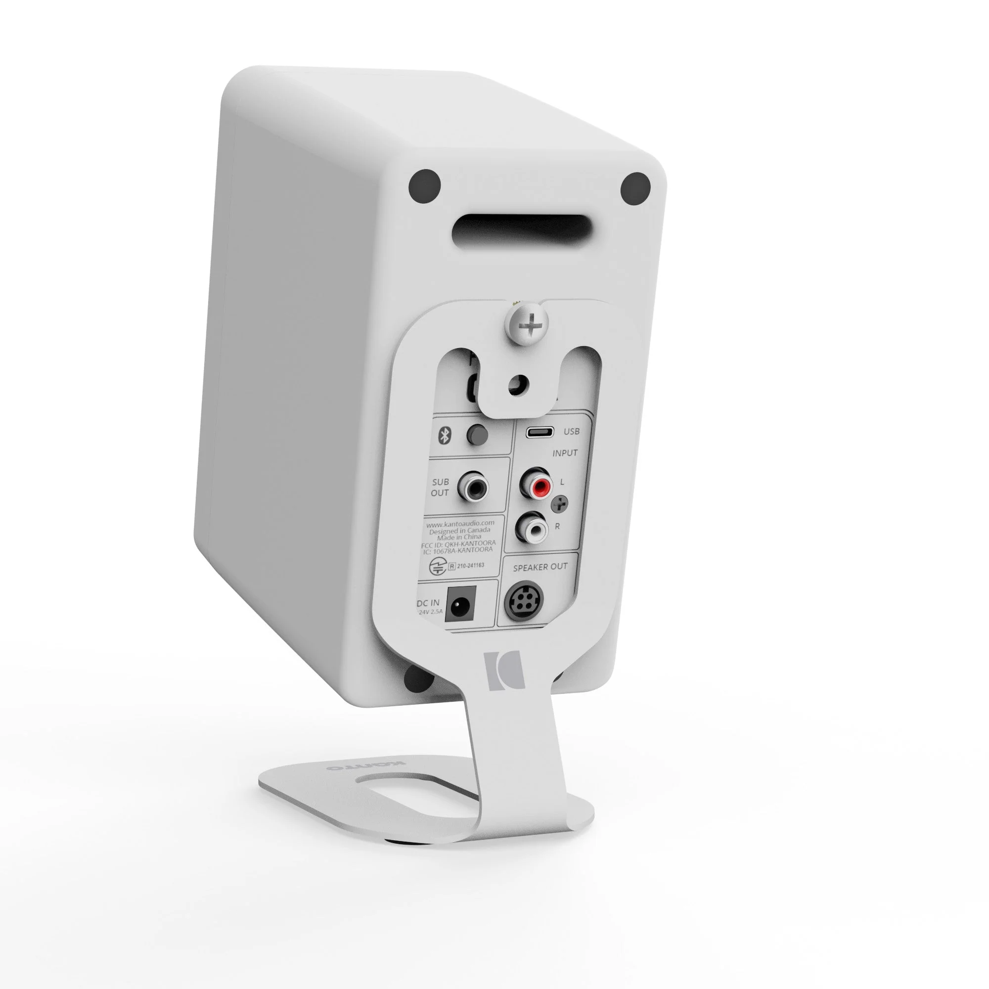 Kanto SU2 Rear-Mounted Desktop Stands for UKI and ORA Speakers White - Image 8